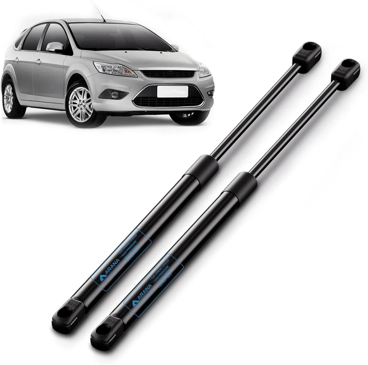 Arana 2x Muelles amortiguador maletero, compatible con Ford Focus II DA HCP DP 2004-2012 All Motoren, resorte gas, repuesto #4M51A406A10AB