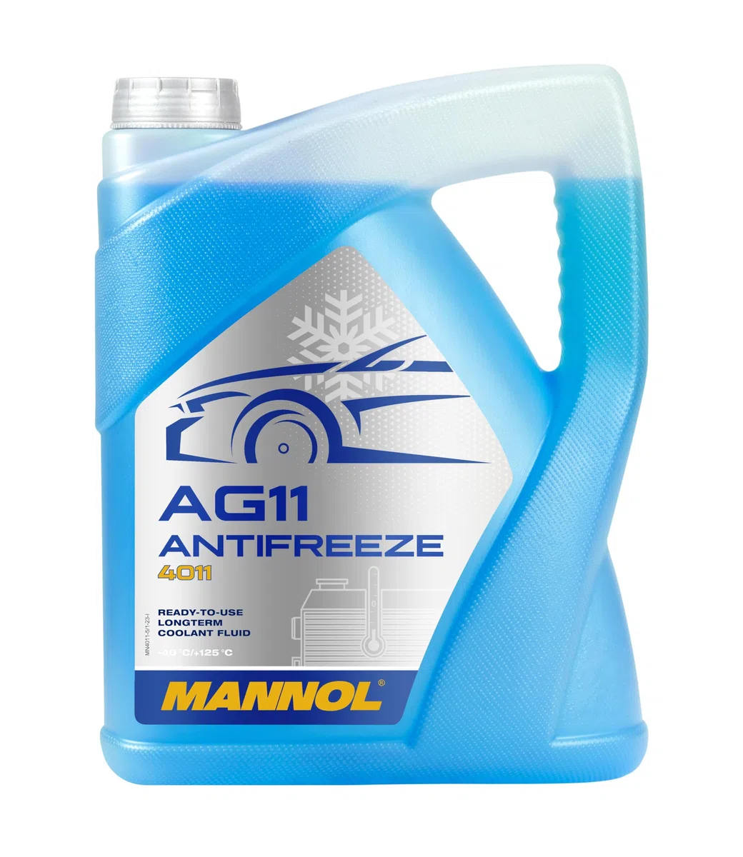 MANNOL 157184005LT MN4011-5 Longterm Antifreeze AG11-40°C - Protección anticongelante (5 L) - el Embalaje Puede Variar