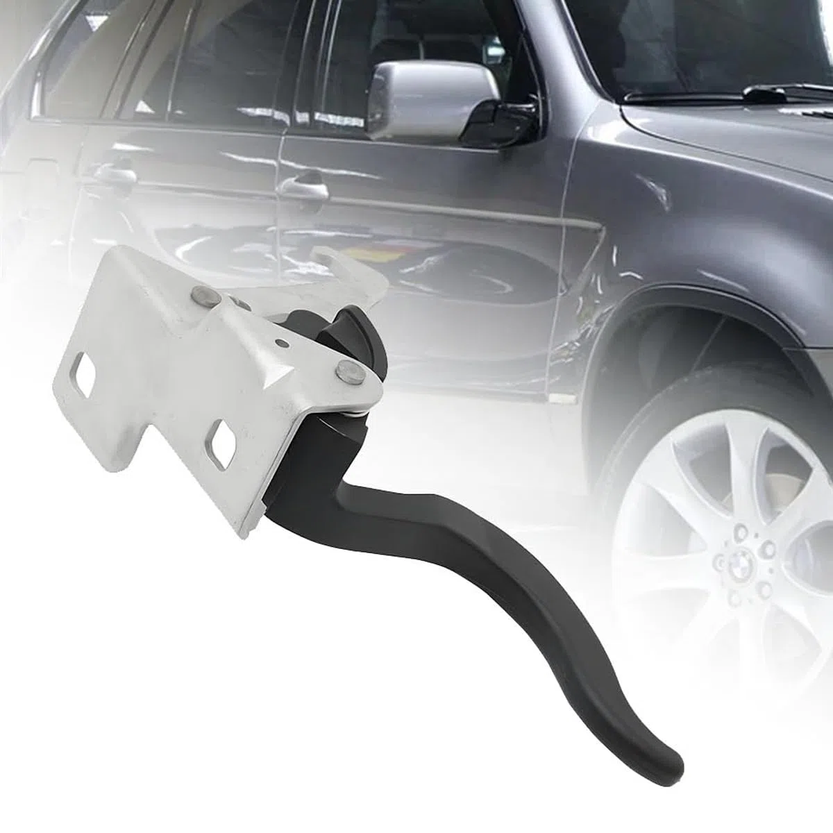 Huba Hood Safety Catch Release Handle Motordeckel Riegelhaken Ersatz 51238402552 Kompatibel mit X5 3,0i 2004 X5 2000-2003