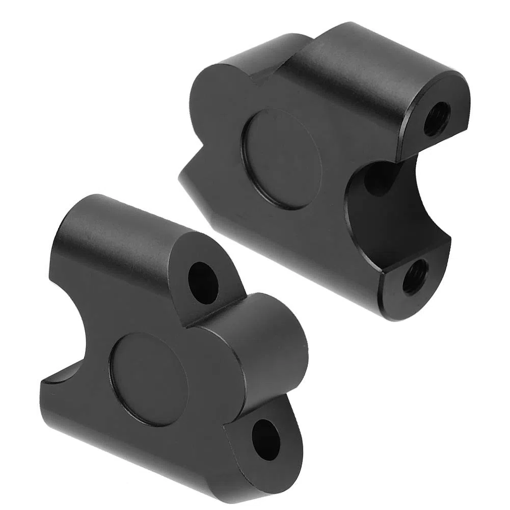 Elevador de Manillar, Adaptador Universal de Elevador de Barra de Manillar de Motocicleta de 22 Mm 22 Mm - Aumento de de 30 y Ajuste hacia Atrás de 20 - Aleación de Aluminio CNC Duradera -