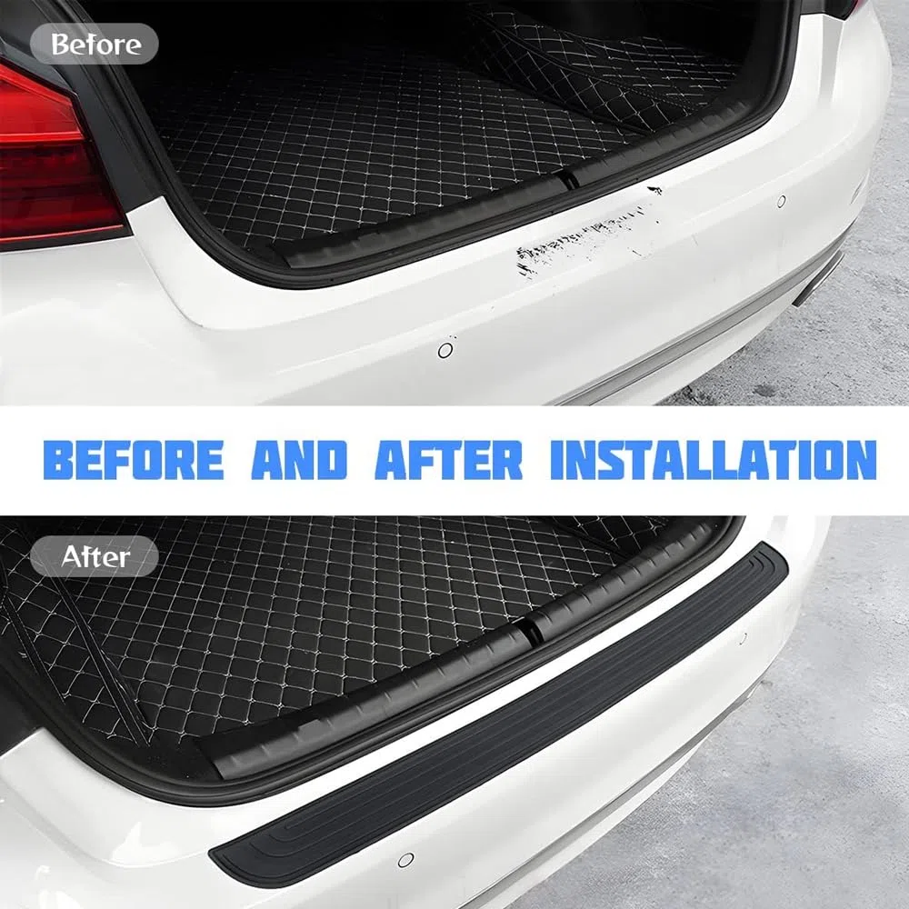 Protector de Parachoques Trasero de Goma Antiarañazos para Dacia Lodgy 1 (I) I 2012-2022, Protector Umbral de Coche Cinta Anticolisión, Accesorios