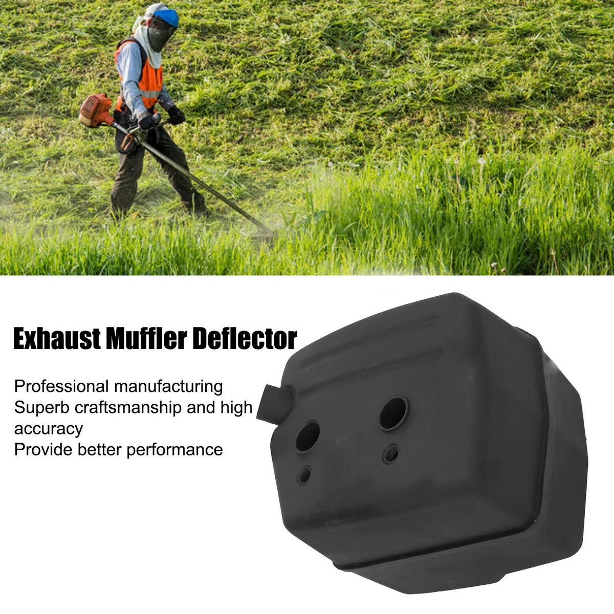 ZPSHYD Kit Deflector De Silenciador Escape Para Motosierras Husqvarna 61 268 272 272XP, Reducción Ruido Mejorada, Fácil Instalación