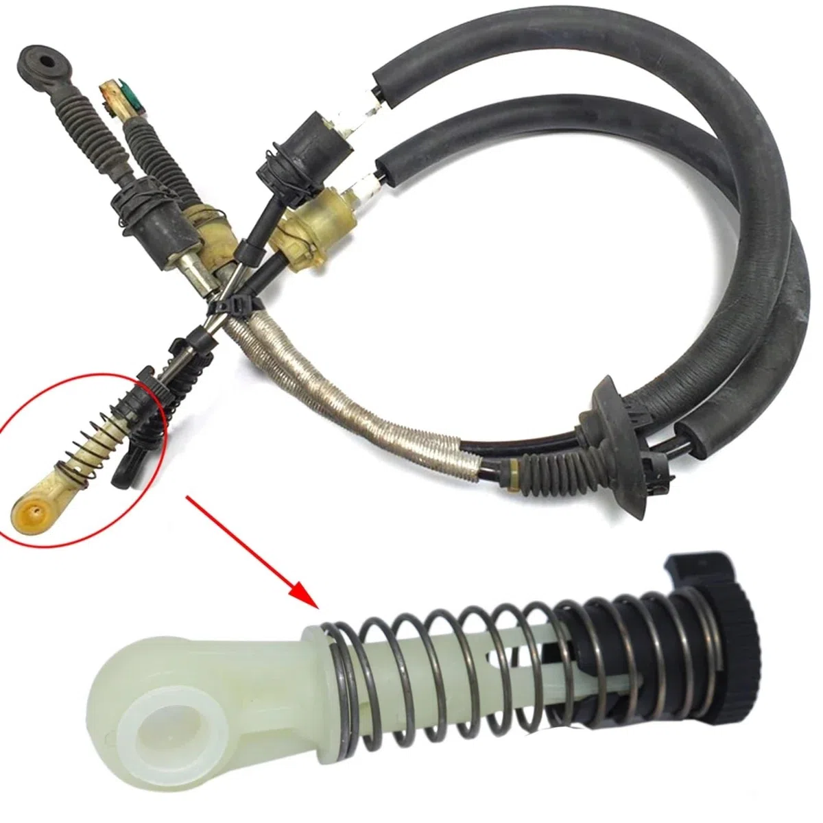 Cable Cambio Marchas Coche Compatible Con Benz A-Class Para W169 A150 A170 A200 2004-2012 A1693600573 Cable De Conexión De La Palanca Selectora De Cambios Manual Varilla De Casquillo