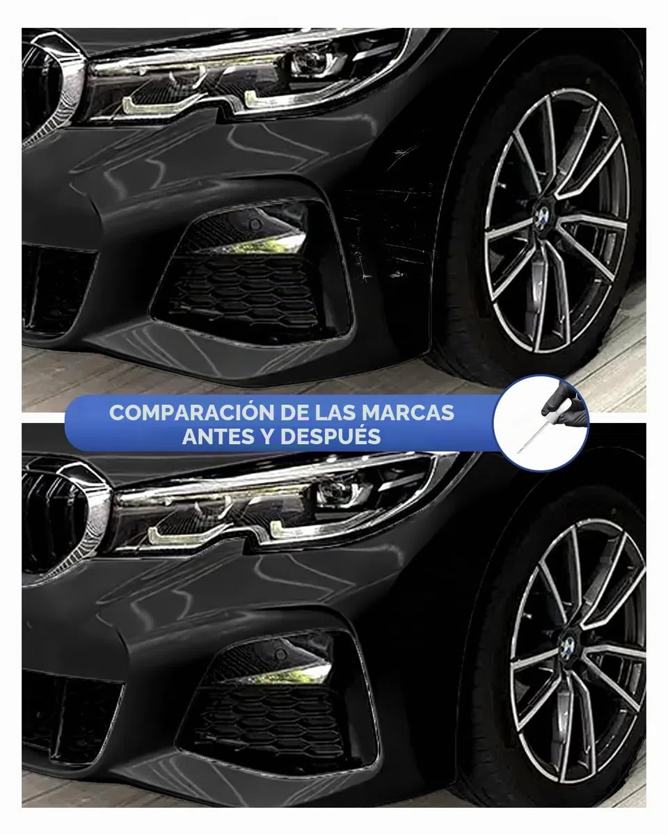 Pintura de retoque para BMW Serie 3 / 5 Series / X2 / X3 2018 / X4 / X5 2018 – Coincidencia exacta – Reparación de arañazos y desconchados – Negro zafiro metálico (475)