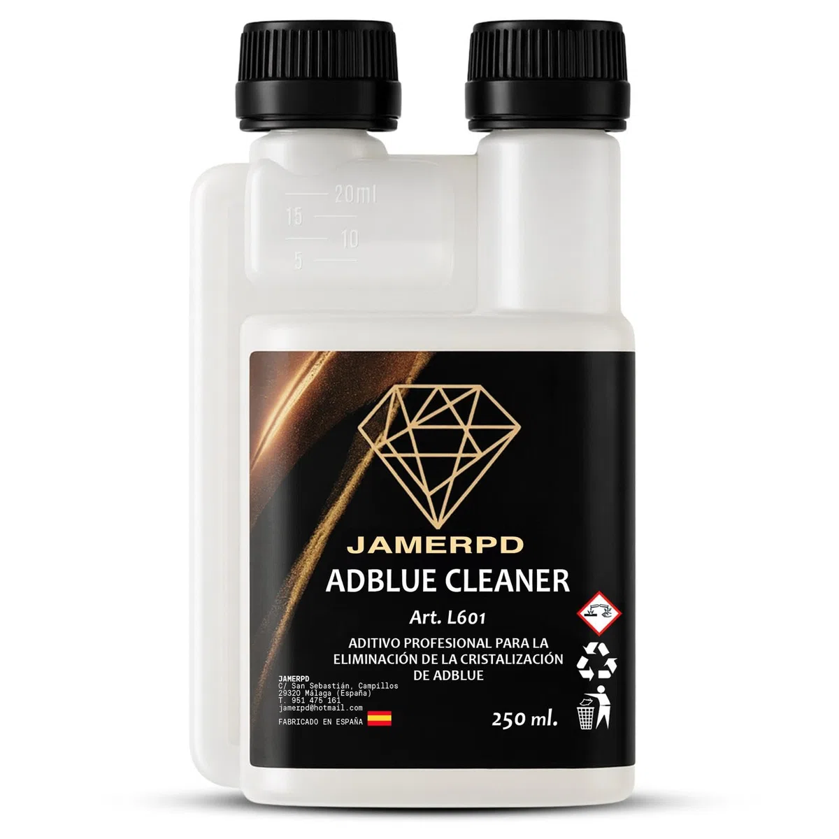 JAMERPD Aditivo Profesional Anticristalizante AdBlue con Dosificador - anticristalizante adblue Forte - adblue con anticristalizante - Anticristalizante 250 ml