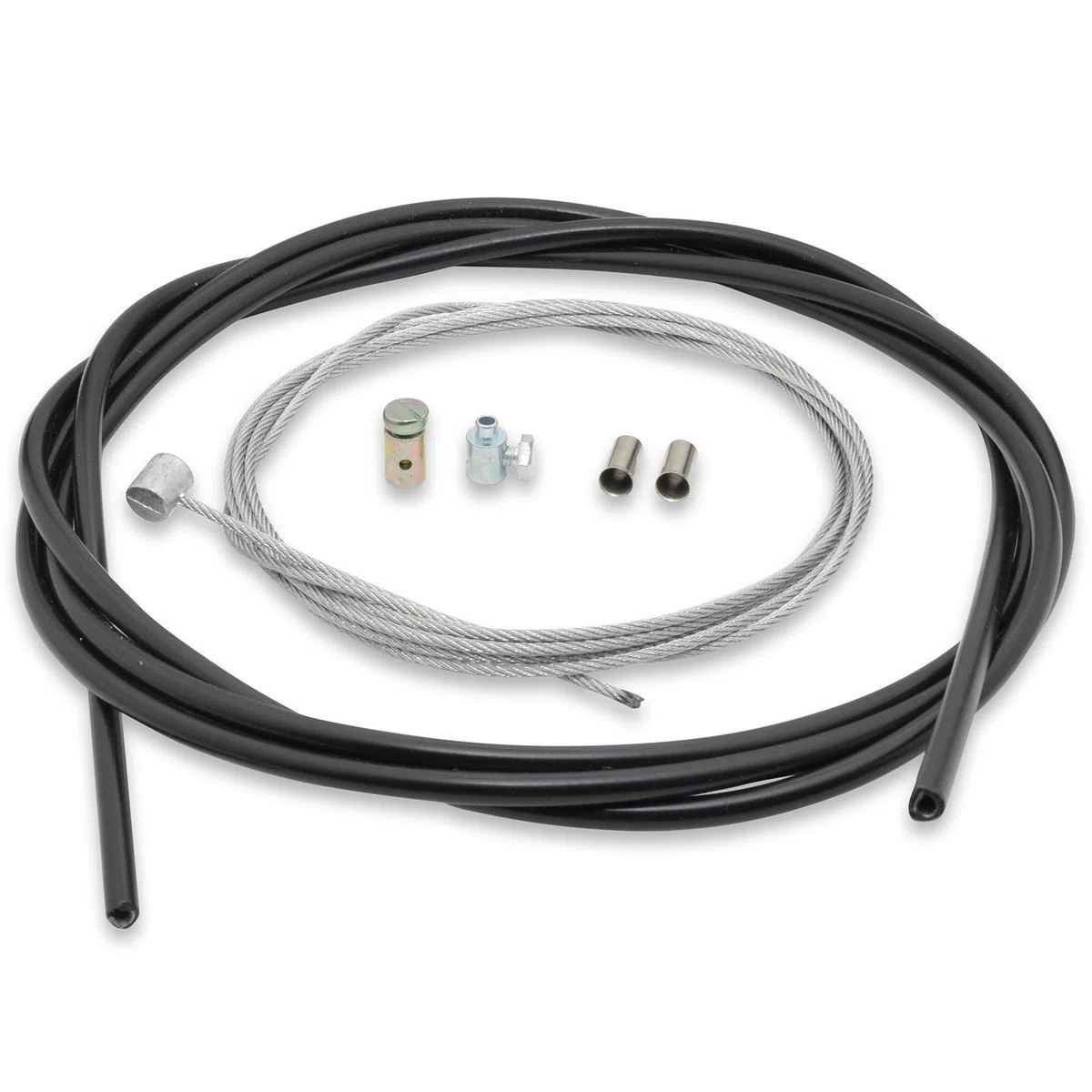 Easyboost Cable de Embrague Ø2mm Universal 2 Metros con Funda Abrazadera y Escañacables para Moto y Cross
