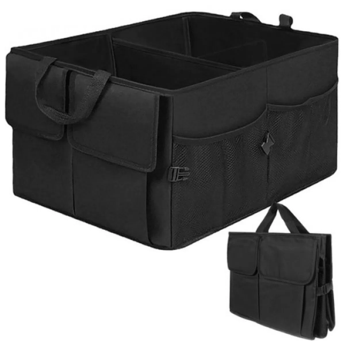 Organizador Maletero Coche, Caja Plegable Coche de Tejido Oxford y Asas Impermeable Bolsa Maletero Bolsa para Almacenamiento Furgoneta para Camper y Casa