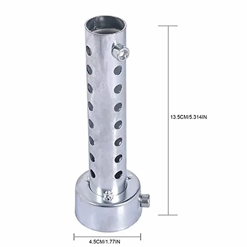 Silenciador Universal para Moto Insertos para Muffler Eliminador de Ruido Compatible con Tubos de Escape de 35mm 42mm y 45mm Baffle DB Killer Plateado para Motocicletas