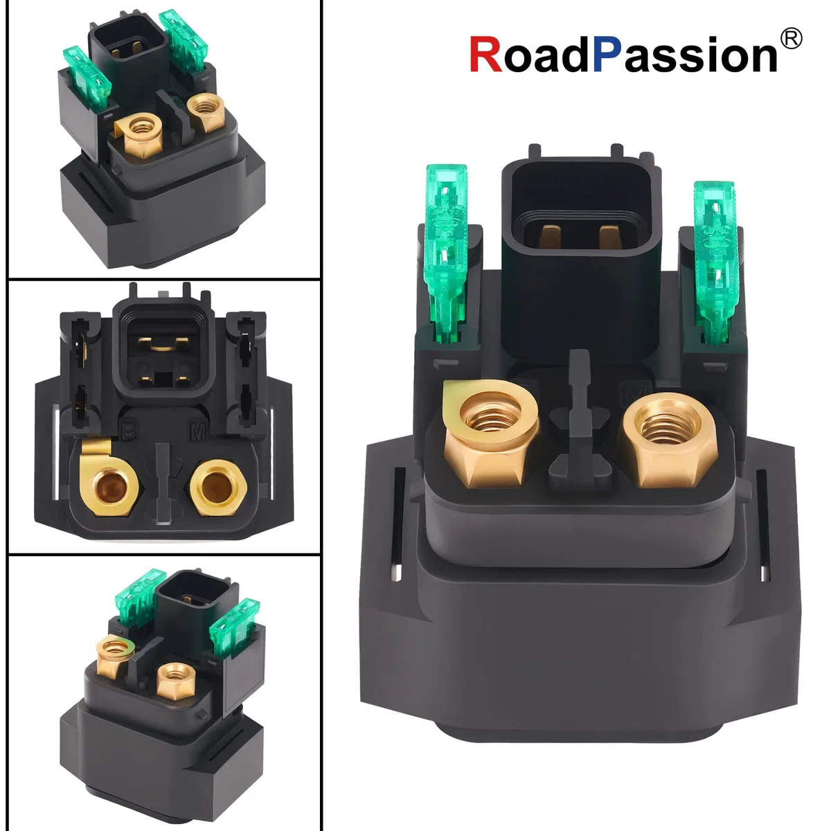Road Passion - Motocicleta Arranque del Relé Solenoide para AN400 2003-2009 GZ250 X Y K1 K2 1999-2002 SV650 SV650S 1999-2008