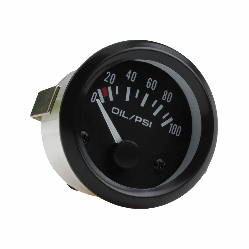 12V 2" puntero de motor de coche de 52mm kit indicador de nivel combustible tanque Indicador de luz LED blanco negro universal