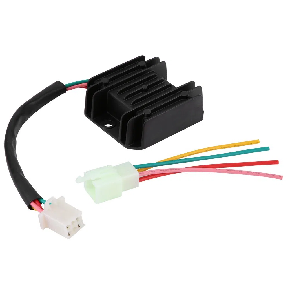 Keenso Regulador de Voltaje de la Motocicleta rectificador con 4 Cables