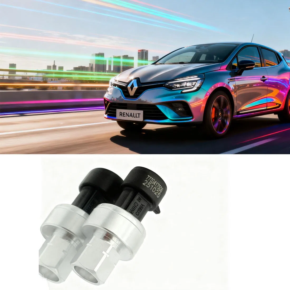 7700417506 Sensor de presión de aire acondicionado para Clio, Grand Scenic, Laguna, Megane, Qashqai, Sandero, Duster
