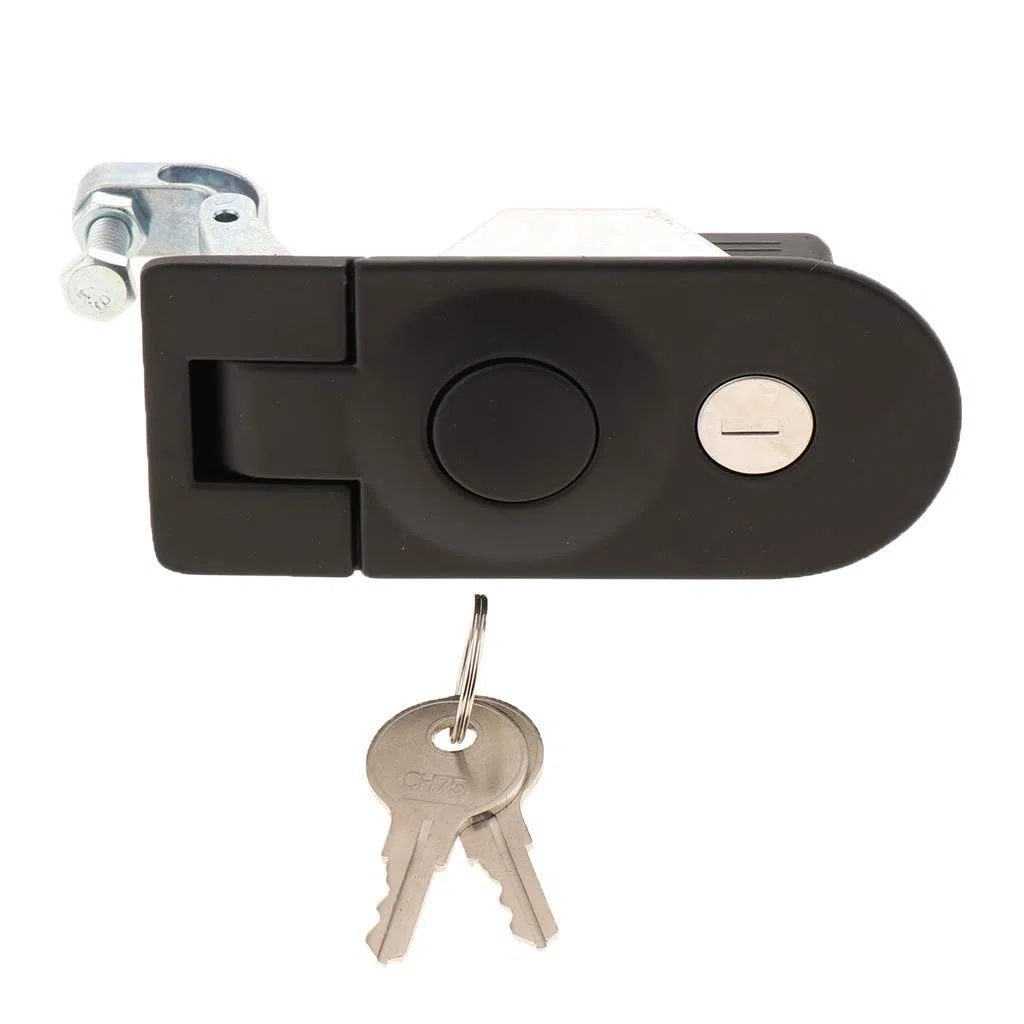 Cerradura de Puerta de Cierre de Compresión de Servicio Pesado para RV Marine Camper Negro