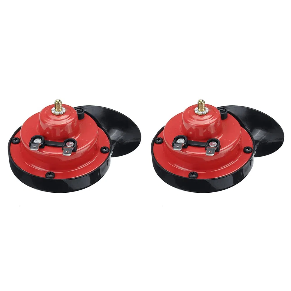WANGCL 2 bocinas de coche de doble tono, bocina de tren súper fuerte, bocinas de aire de 12 V, bocina doble impermeable con sonido furioso, bocina de caracol eléctrica