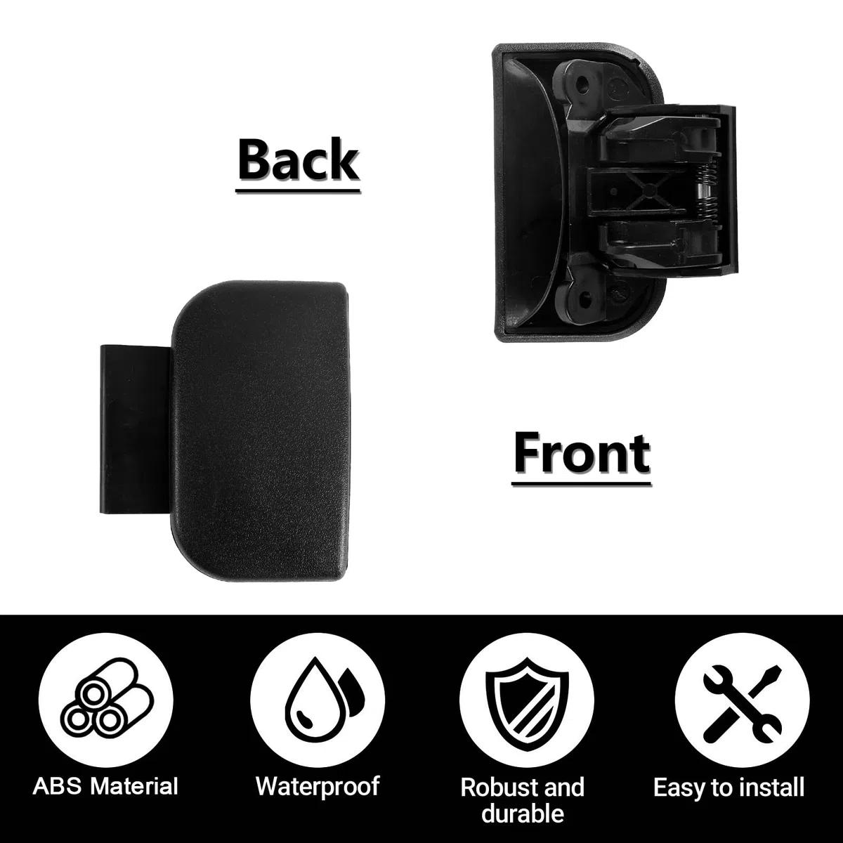 Manija de la Puerta Lateral Exterior Compatible con Citroen Berlingo Primera Generación M49 1996-2008 Saxo 1996-2003 ZX 1991-1998 Manija del Automóvil Compatible con Peugeot Partner 1996-2008 106 9101