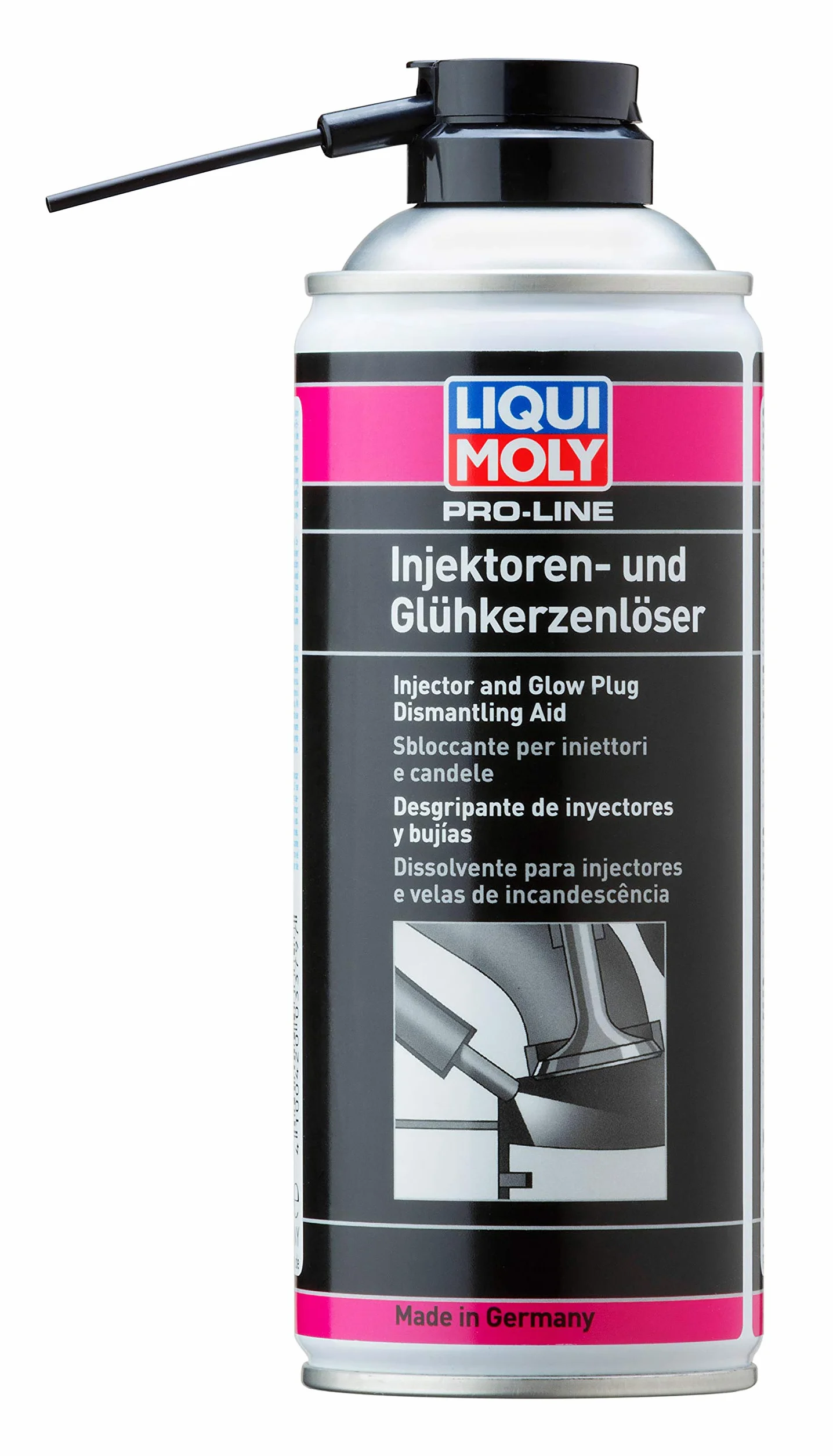 Liqui Moly Pro-Line Desgripante de inyectores y bujías, 400 ml, Protección de corrosión, Eliminación de óxido, SKU 3379