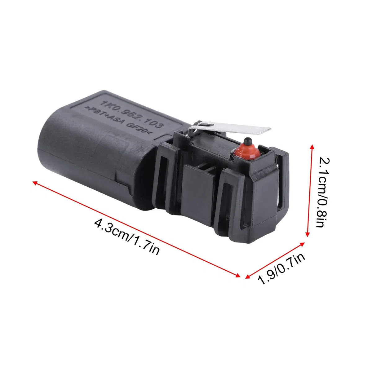 Microinterruptor de portón trasero compatible con Eos 2006-2008 sustituye a 1K0962103, 1K0 962 103
