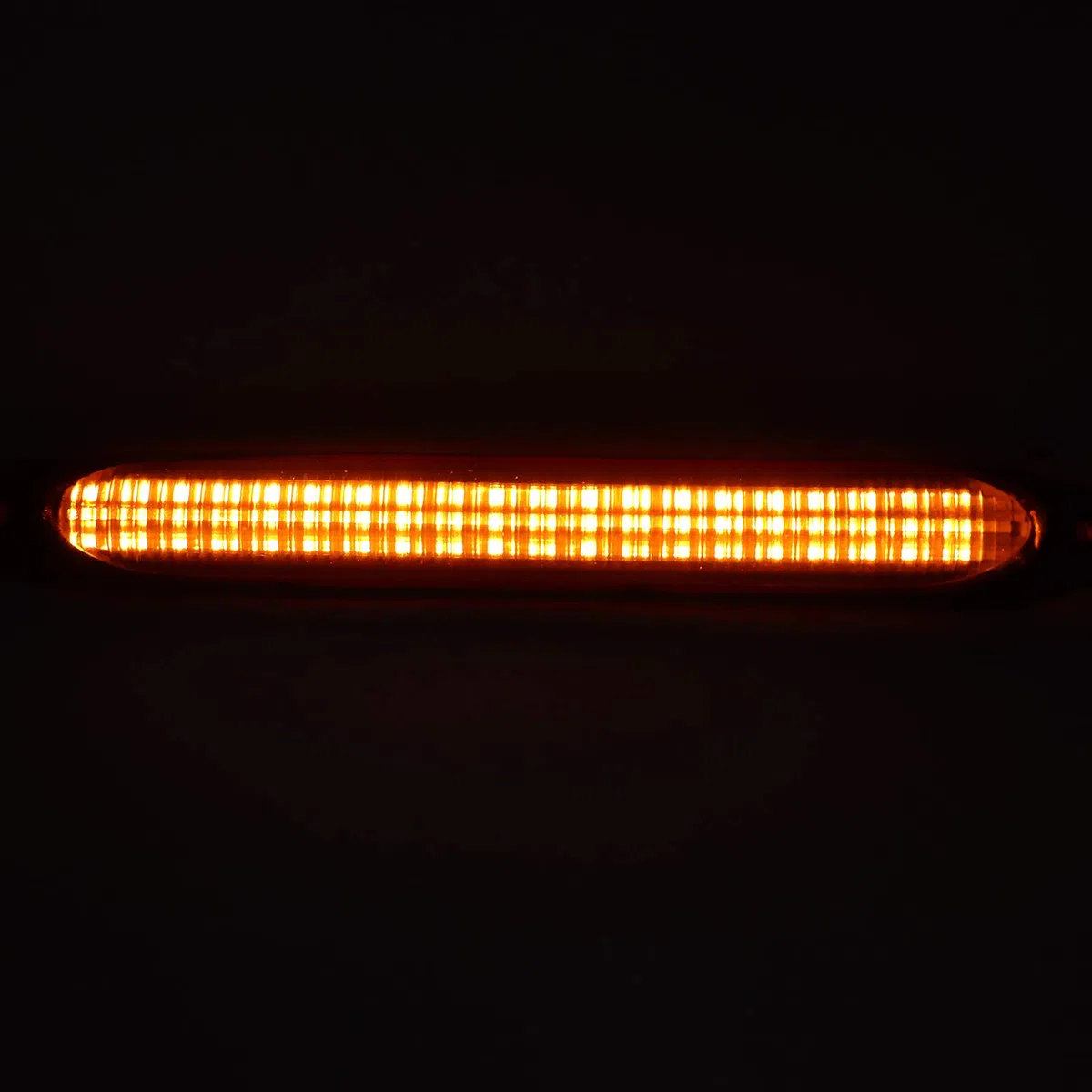 Tira de Luces de circulación de Coche, Akozon Universal 1 par de Luces LED de circulación Diurna Tira de señal de Amarillo Color de luz Impermeable Accesorio de Coche(27.5CM)