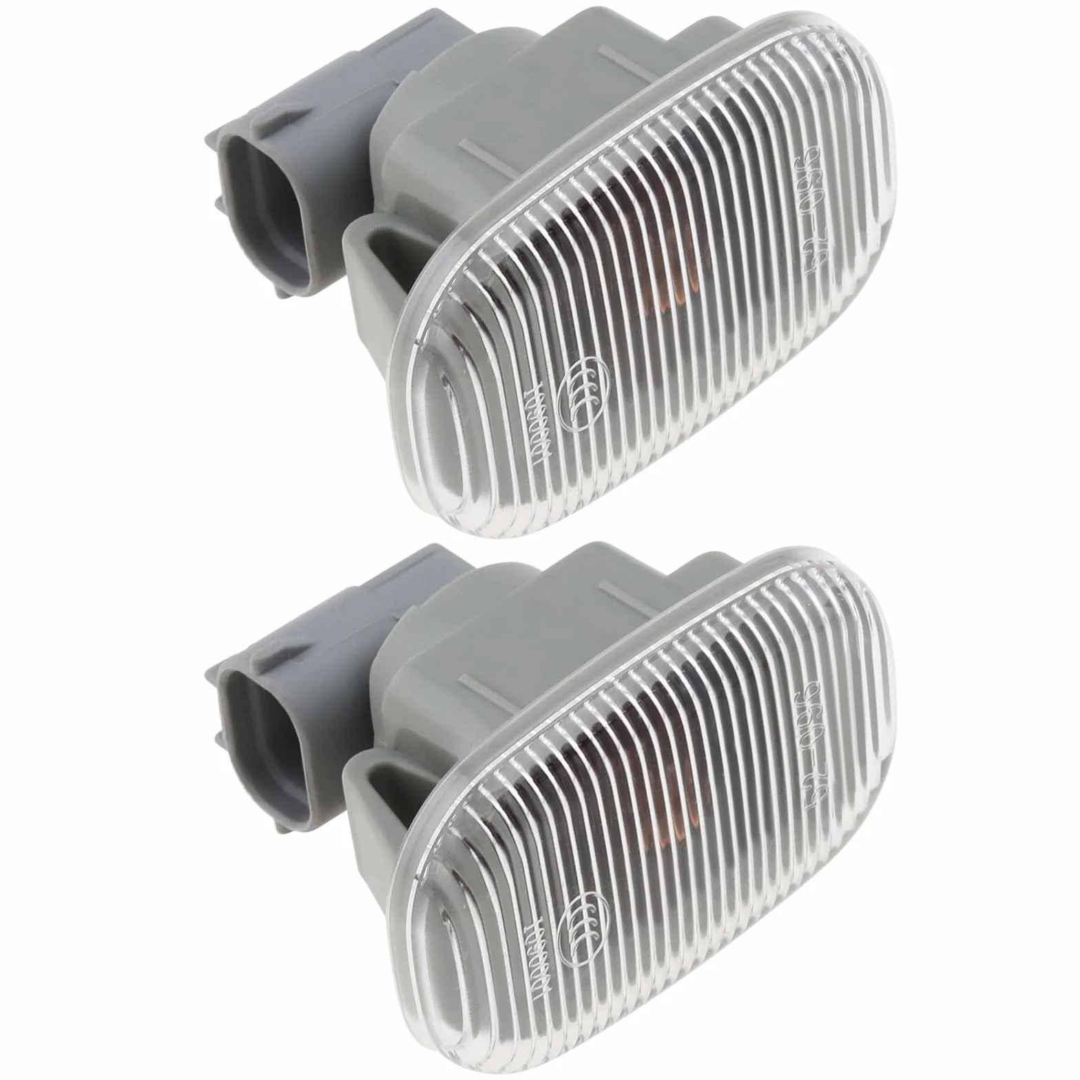EMSea 2 piezas de luz indicadora lateral delantera compatible con TOYOTA COROLLA AVENSIS MR2 OE 81730-02022 81730-02023 81730-20220 56.1x35.8x46.4mm luz de coche