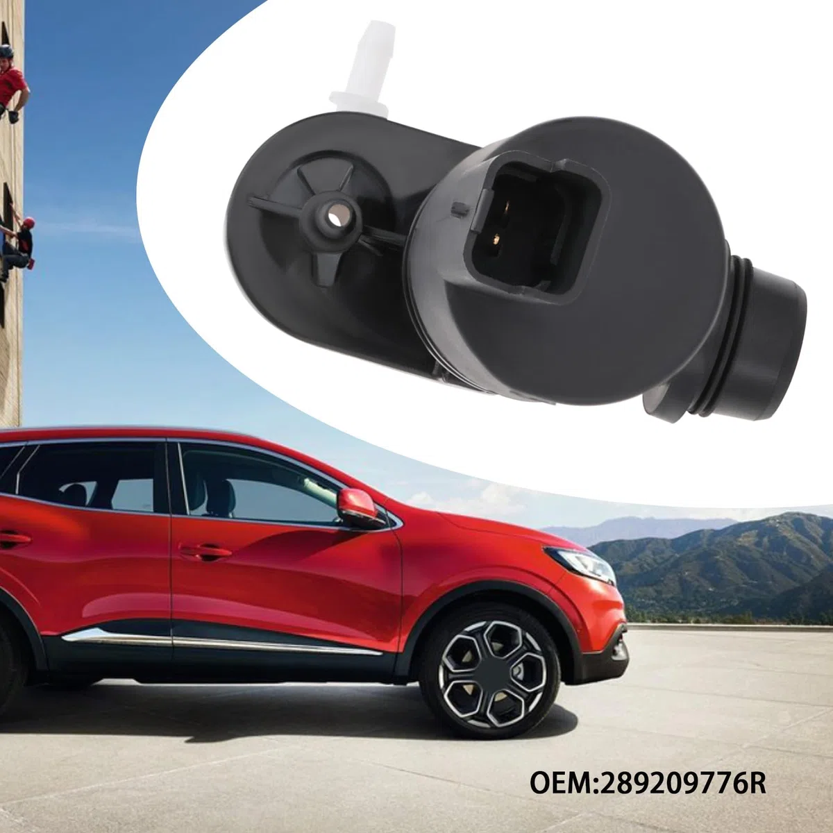 The Lord of the Tools 1 pieza de repuesto para bomba de limpiaparabrisas 289209776R compatible con Renault Kadjar 2015-2024 compatible con Renault Clio V 2019-2021