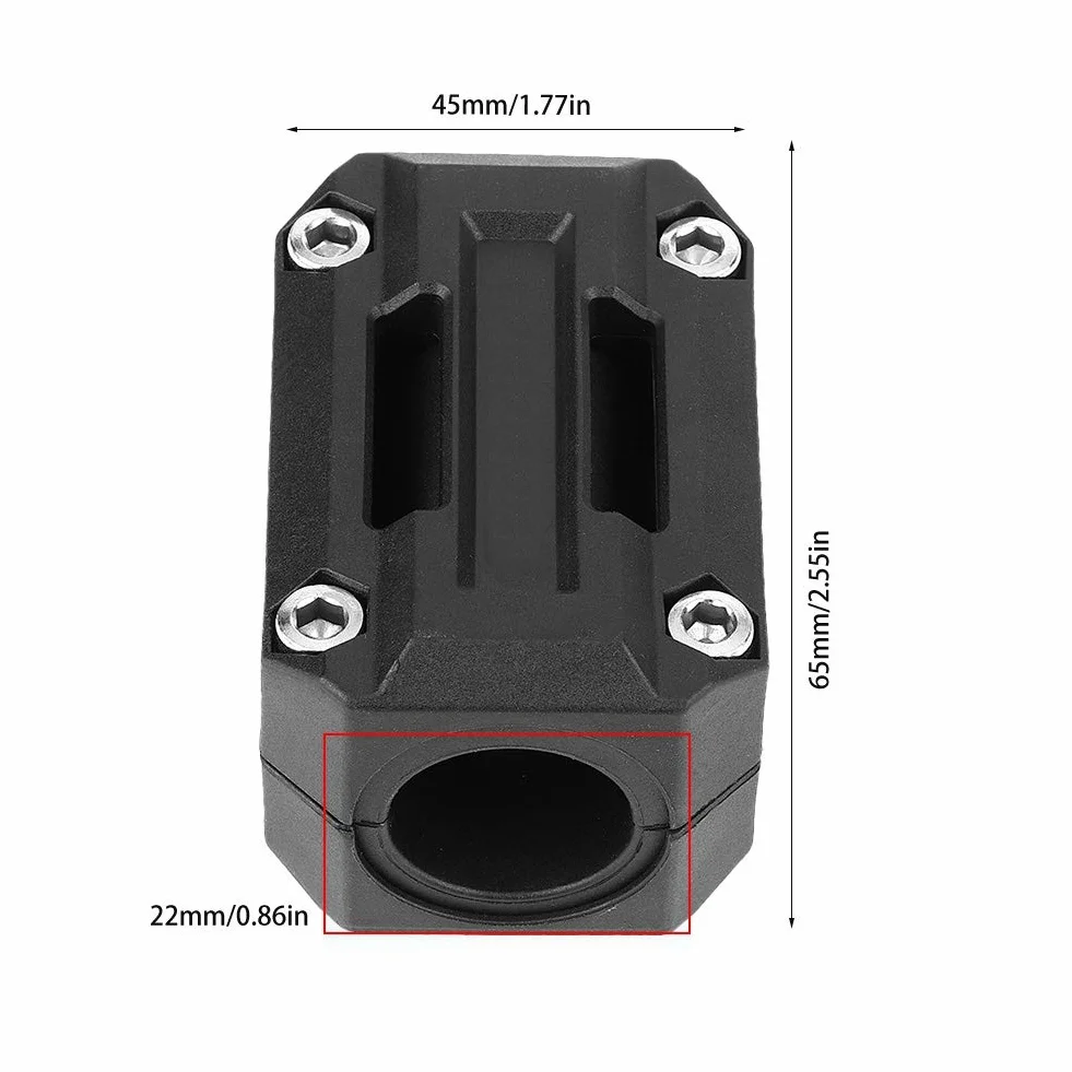 DEWIN Bloque de Parachoques, 2 Pares de Protección de Motor de Motocicleta, Decoración de Protección de Bloque de Parachoques 22/25/28mm Apto para R1200GS R1150GS