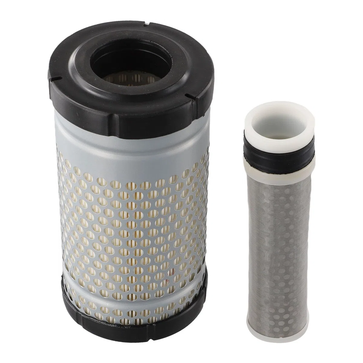Kit de filtro de aire para tractores New Holland TC18, TC21, TC21D, TC23DA, TC24DA, TZ21D, TZ22DA, TZ24DA, TZ25DA, TC26DA, TZ18A — Sustituye a P500260, P903550, 6C06099414, 327214. 58242