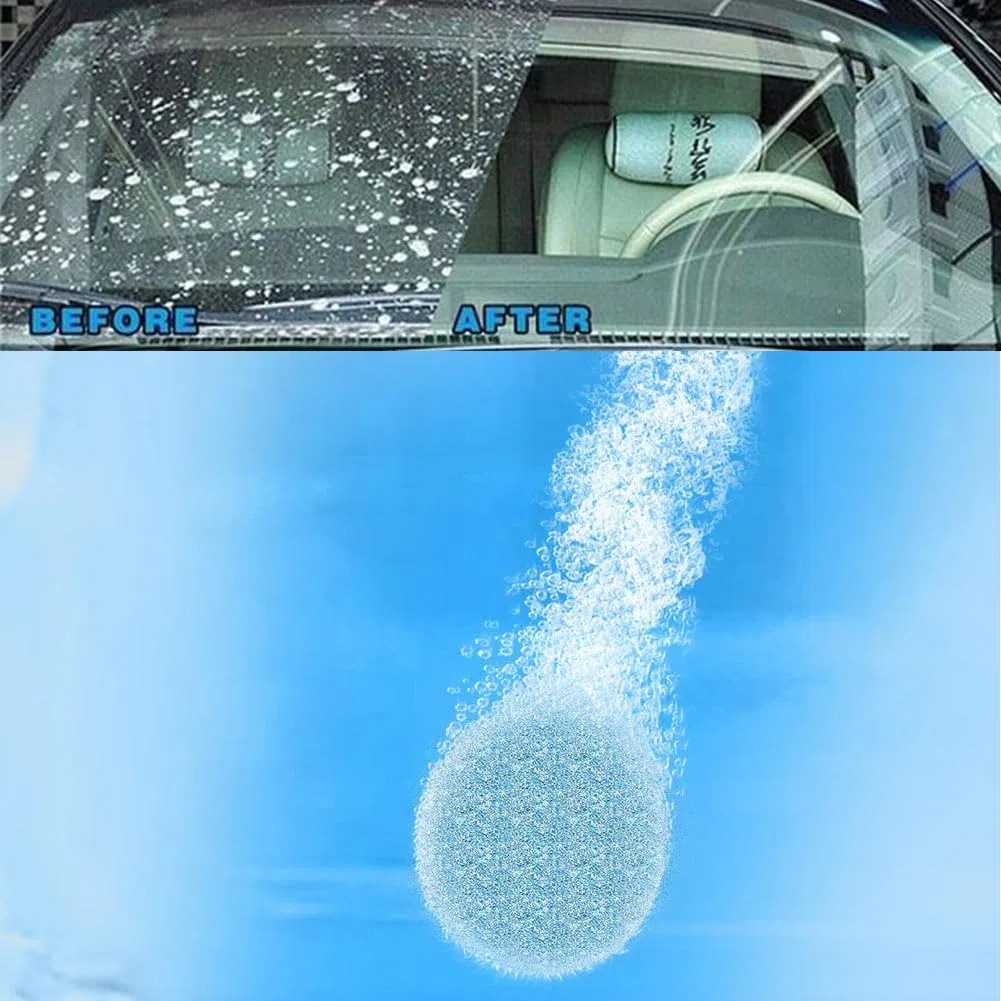 Pastillas Limpiaparabrisas,150pcs Liquido Limpiaparabrisas Coche,Pastillas Efervescentes para Limpiaparabrisas Coche,Pastillas Limpiaparabrisas Concentradas,Pastillas Limpiadoras Multifuncionales