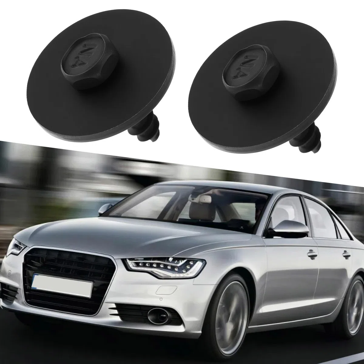 25x Pasadores de Bloqueo de Tornillo con Clip para Coche 07147147555 07149126886 Compatibles con Audi A4 A6 A8