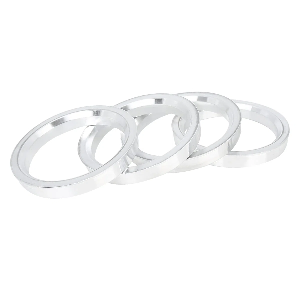 X AUTOHAUX 4Pcs 73.1 a 60.1 mm Aluminio Aleación Coche Cubo Centrado círculos Anillos de Centrales