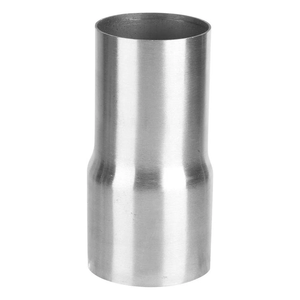 Qiilu Adaptador de Tubo de Escape, Adaptador de Tubo de Escape, Conector de Tubo de Escape Universal de Acero Inoxidable Adaptador de Tubo Reductor Pieza Modificada 57-63MM