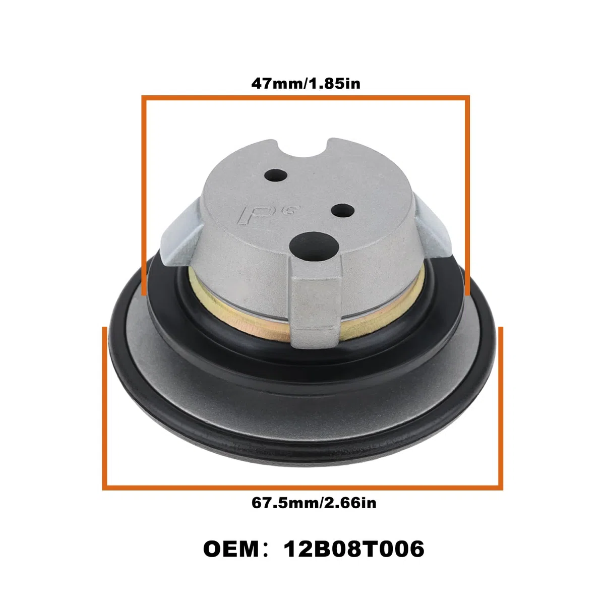 1x Tapa del Tanque de Combustible para Motocicleta Scooter con Llave 12B08T006 Compatible con Keeway RY8 RX8 RY6 F-Act Focus FACT