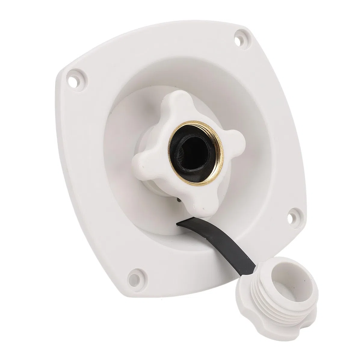 RV City Water Inlet Connector Eficiente Seguridad Mejorada ATV Yacht Yacht ACCESORY (White)