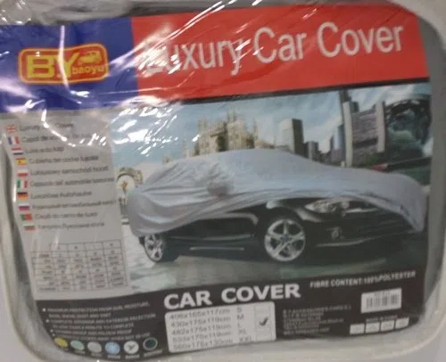 Lona Cubre Coche Funda Protectora Talla a Elegir: S, M, L,XL y XXL (S - 406x165x117cm)