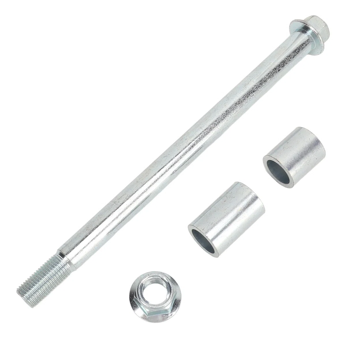 Aramox Eje Delantero Trasero de 15 mm, 220 mm, con 2 Anillas, Carcasa Pulida, Adecuado para Pit Pro Trail Dirt Bike 90 y fiable para tu Motocicleta Todoterreno
