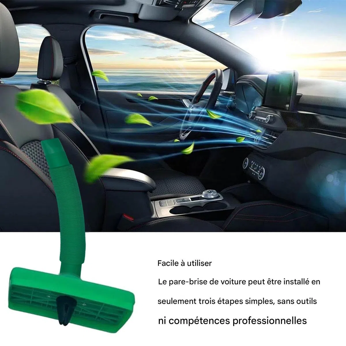 Manguera De Ventilación Para Asiento Trasero Del Coche Extensor De Ventilación Para Vehículos Tubo Flexible Extensor Aire Acondicionado Confort Reforzado Camping-Car Vehículo