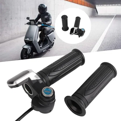 Mango del acelerador de medio del acelerador eléctrico de 36 V con bloqueo de llave con indicador de encendido LED para bicicletas eléctricas