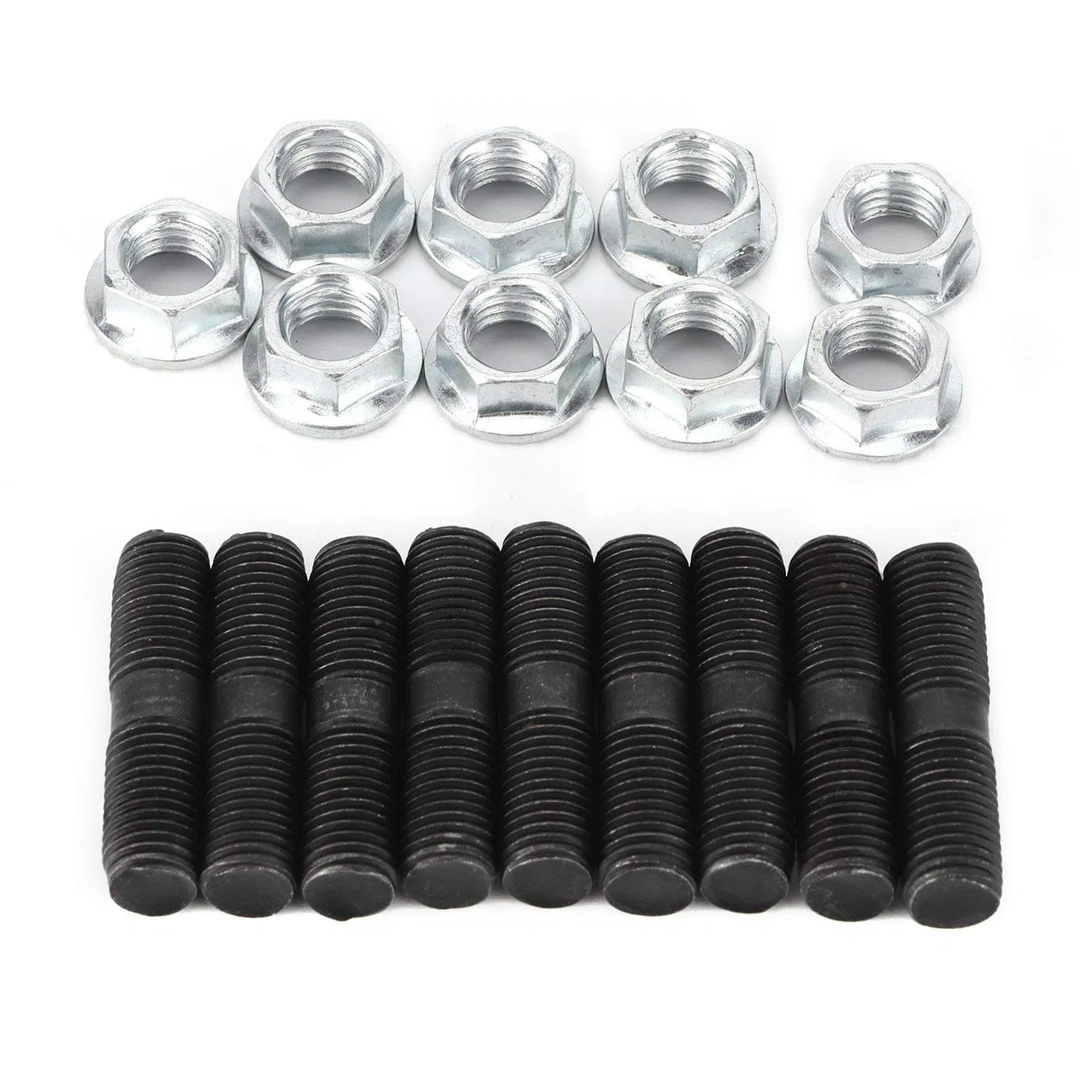 aqxreight - Kit de tuerca de bloqueo y espárrago turbo M10 x 1,25 mm apto para turbos DSM 1G EVO 1-10