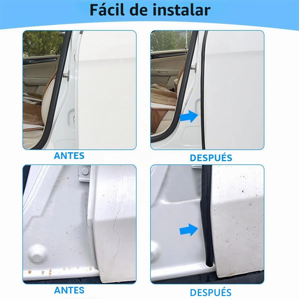 Junta de puerta para auto, 3 metros de junta de goma universal, perfil de junta para maletero de auto, para autos, autocaravanas, camiones