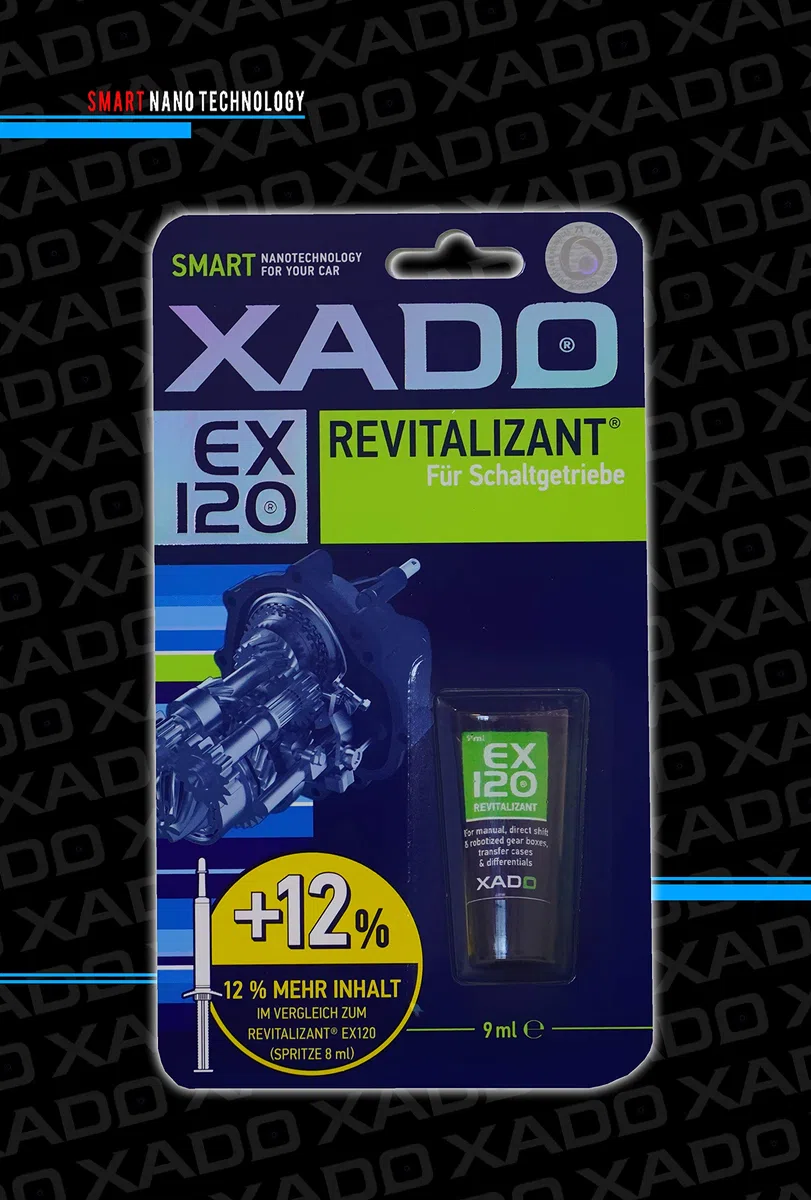 XADO XA 10330 REVITALIZANT EX120 para Cajas de Engranajes, Cajas de Transferencia y diferenciales (Blister, Tubo 9 ml)