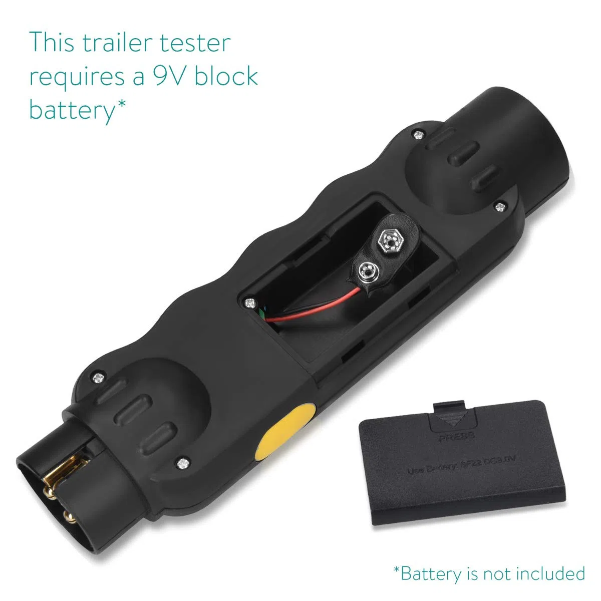 Navaris Comprobador de Luces para Remolque - Equipo para diagnóstico de tensión para Caravana Arrastre - Tester con 2X Adaptadores de 7 y 13 Pines