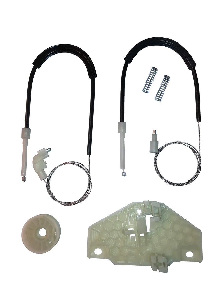 Twowinds - Kit Elevalunas 1493637 Compatible con Ford Transit Connect (2002-2013) Tourneo Connect (2002-2013) - Puerta Delantera Izquierda (lado conductor) - Regulador Ventana (lote de 6 piezas)
