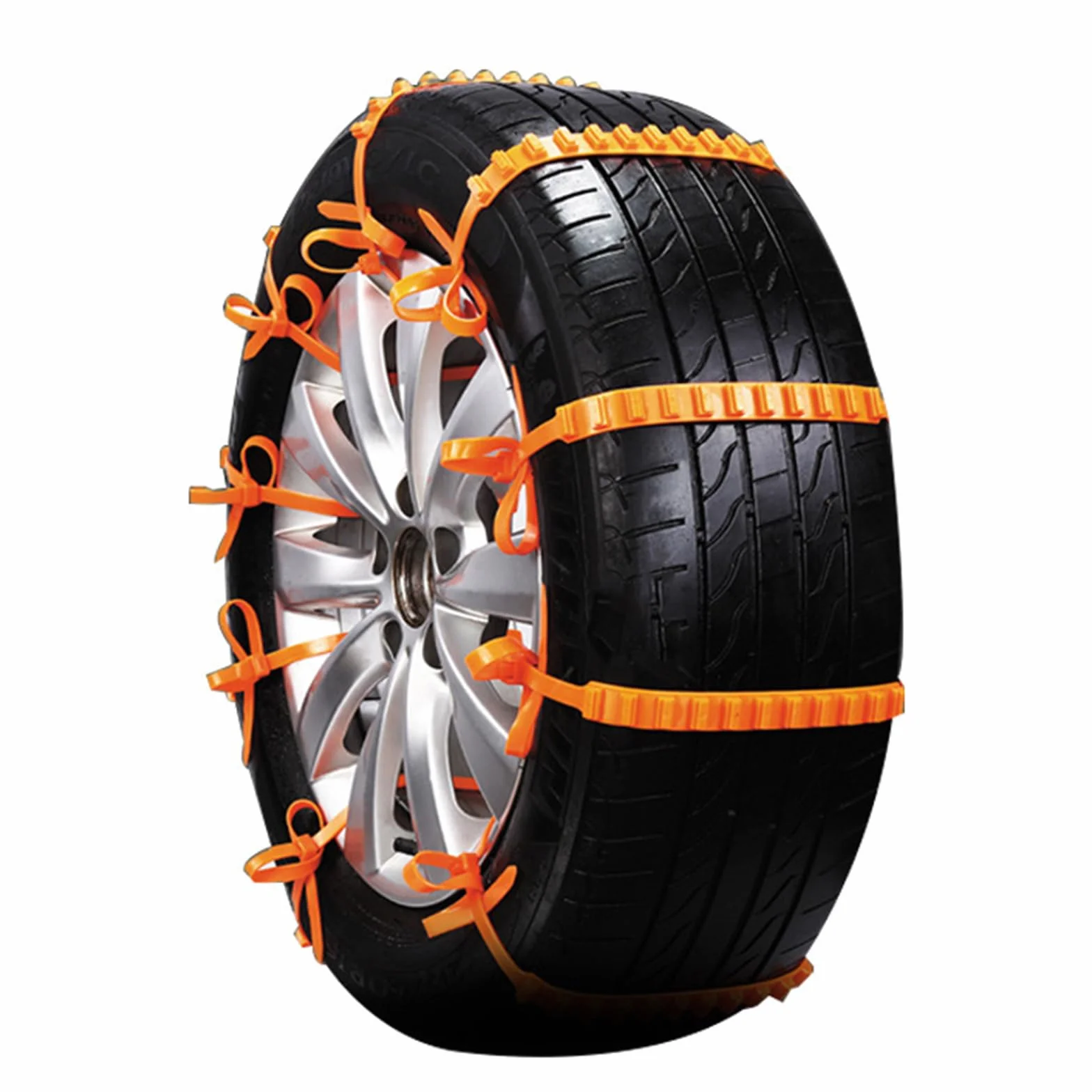 Cadenas de Nieve Antideslizantes para Coche - Tracción Universal para Neumáticos de SUV, Furgoneta y Otros Vehículos (10 Unidades)