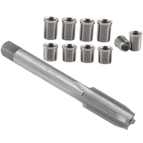 Herramienta de reparación de roscas para la reparación de roscas de bujía M10x1 0 Bolt X1 es un juego de herramientas de reparación de roscas de bujía muy práctico y eficiente diseñado para ayudar