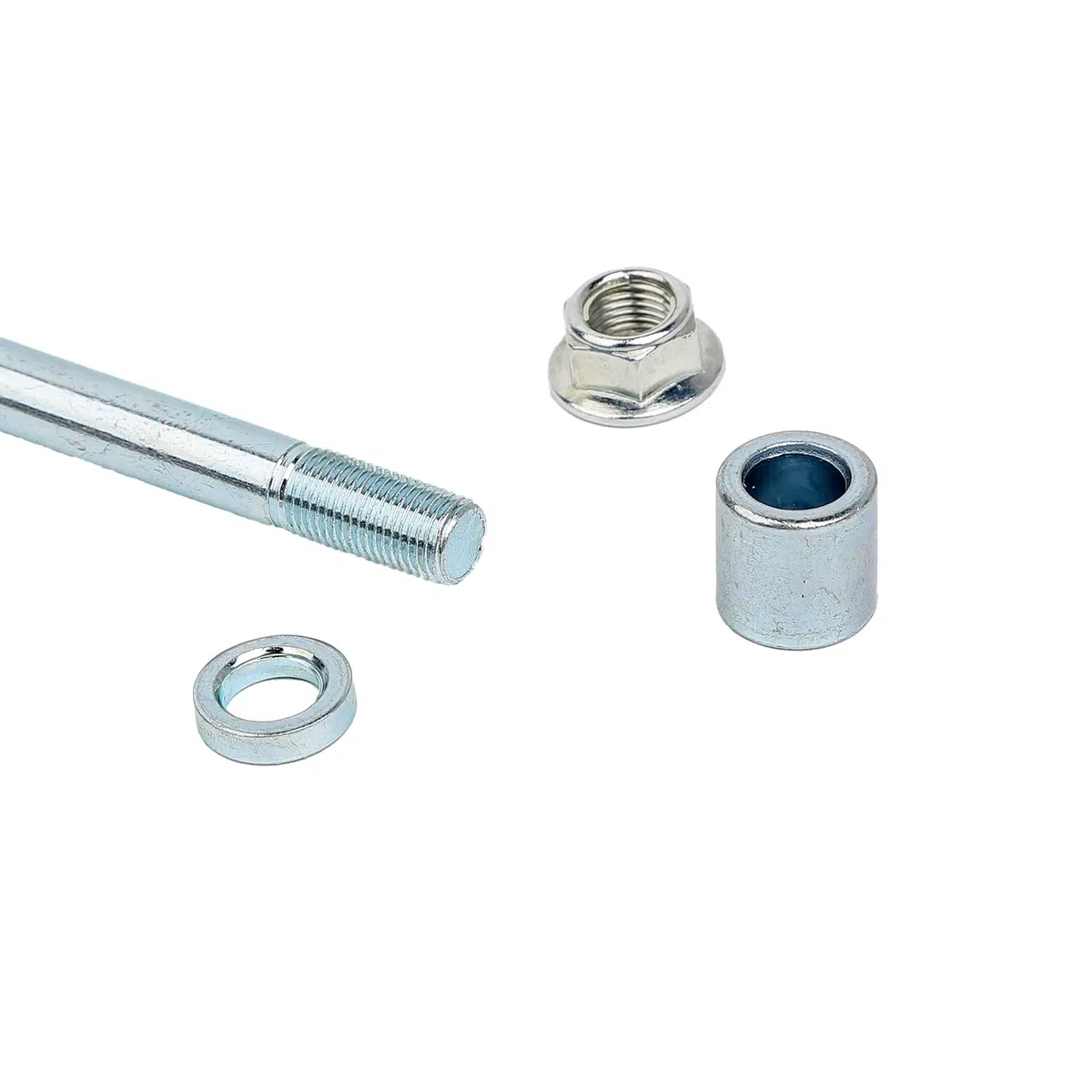 Mokuo Eje delantero trasero de 12 mm y 185 mm con buje de 5 mm y 20 mm, apto para motocicleta, Pit Dirt Bike, ciclomotor, scooter, quad, ATV, mini piezas de bicicleta