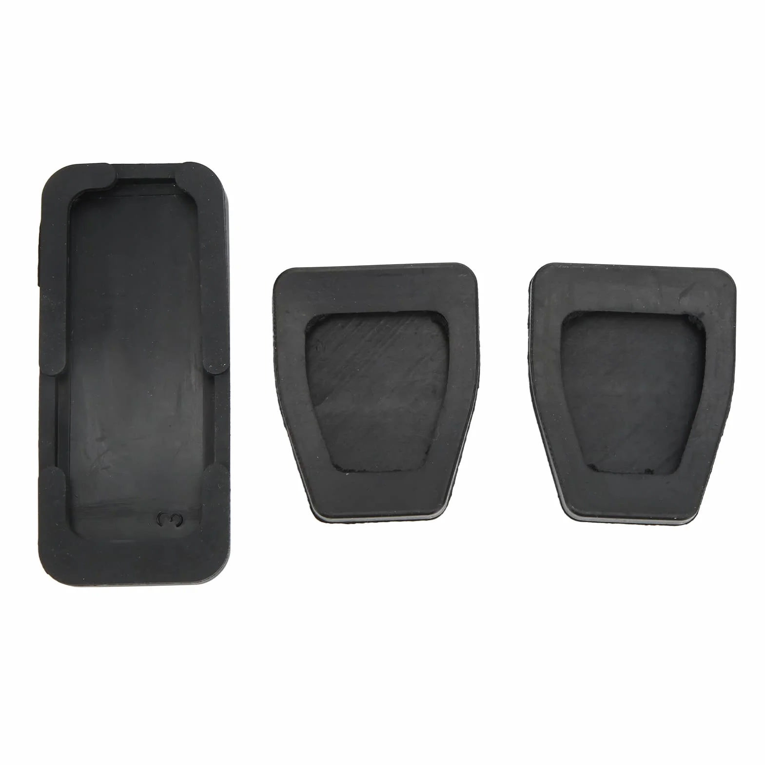 Kit de Almohadillas para Pedales de Coche, 3 Piezas de Almohadilla de Goma para Pedal de Coche y Almohadilla de Pedal de Freno y Almohadilla de Pedal de Acelerador de Repuesto