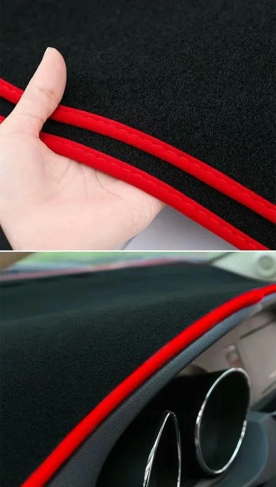 Funda para salpicadero de Coche de Gamuza y Franela de poliéster Apto para Toyota Apto para Avensis 2003 2004 2005 2006 2007 2008 2009