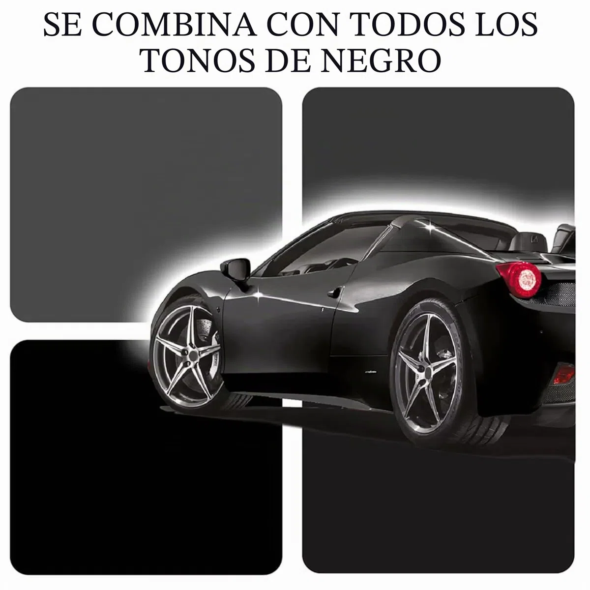 Car Gods Iris, Renovador de Pintura Negra, 500 ml
