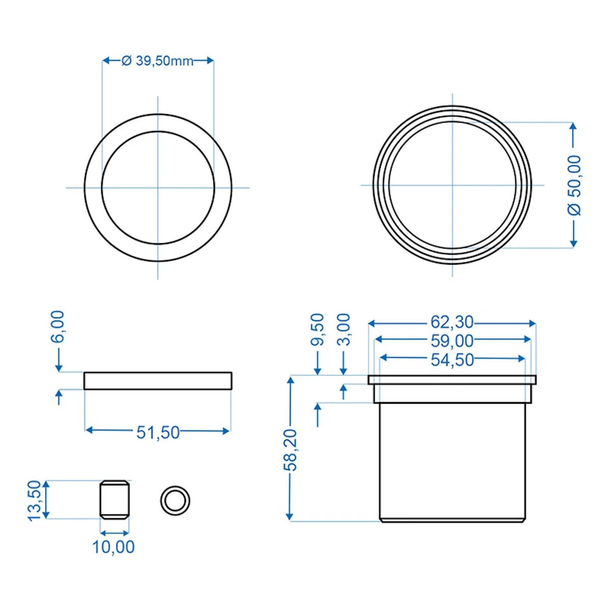 ProPlus Rodamiento Deslizante para Knott KF27A - KF30C - KRV30B - KRV30A/B