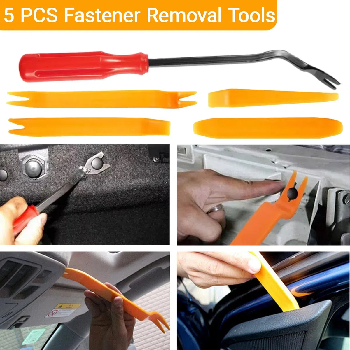925 Piezas Clips de Sujeción para Coche, Clips Remaches Plástico con Herramientas de Desmontaje y Caja de Almacenamiento, 26 Tamaños Universales, para Paneles Puerta de Parachoques Fender