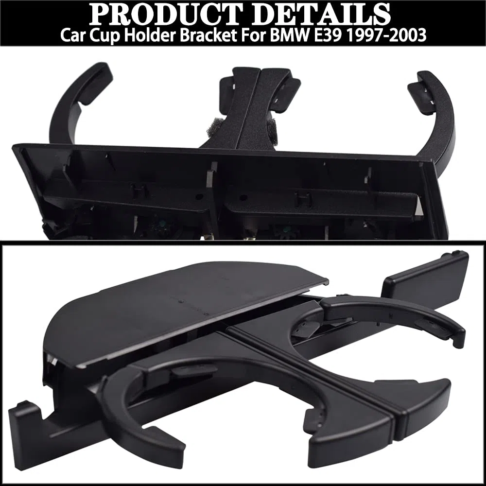 Portavasos de consola montado en el salpicadero del coche, retráctil delantero para B-MW E39 serie 5 520i 523i 525i 528i 530i 540i M5 (LHD)